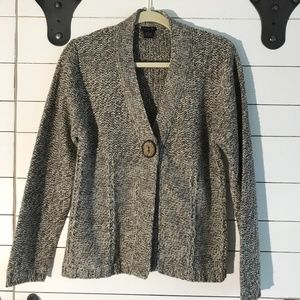 Cool colors, brown & beige sweater